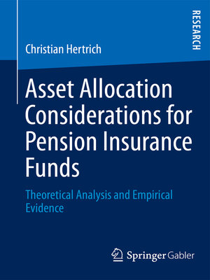 cover image of Asset Allocation Considerations for Pension Insurance Funds